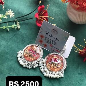 Resin earrings ✨,rose preserved earrings